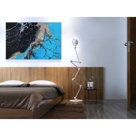 Lądy i oceany - fotoobraz do sypialni - 120x80 cm