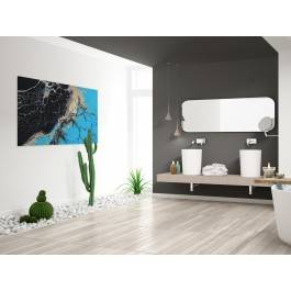 Lądy i oceany - fotoobraz do sypialni - 120x80 cm