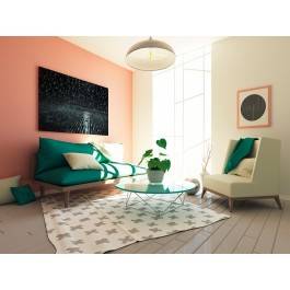 Melodia deszczu - nowoczesny obraz na płótnie - 120x80 cm