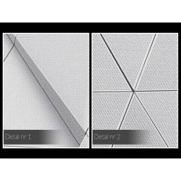 Symetria bieli - fotoobraz do salonu - 120x80 cm