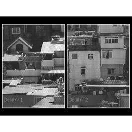 Miasto na wzgórzu - fotoobraz na płótnie - 120x80 cm