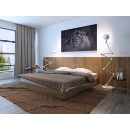 Król zwierząt - fotoobraz do sypialni - 120x80 cm