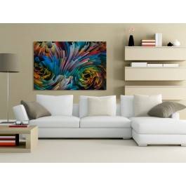 Widmo światła - nowoczesny obraz na płótnie - 120x80 cm