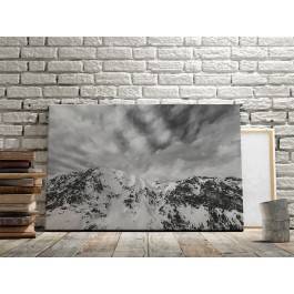 Zimowe szczyty - fotografia na płótnie - 120x80 cm