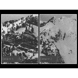 Zimowe szczyty - fotografia na płótnie - 120x80 cm