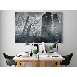 Wrocławski Manhattan - nowoczesny obraz na płótnie - 120x80 cm