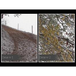 Zimowy spacer - fotoobraz na płótnie - 120x80 cm