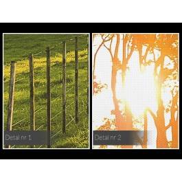 Wiejska idylla - fotografia na płótnie - 120x80 cm