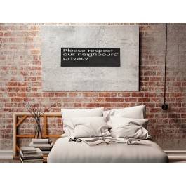 Respect privacy - fotografia na płótnie - 120x80 cm