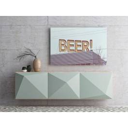 Beer! - nowoczesny obraz na płótnie - 120x80 cm Beer! - nowoczesny obraz na płótnie - 120x80 cm