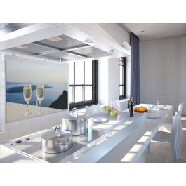 Szampański nastrój - fotoobraz do kuchni - 120x80 cm