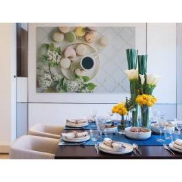 Poranek w Paryżu - fotoobraz do kuchni - 120x80 cm