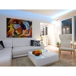 Głos serca, głos rozsądku - nowoczesny obraz na płótnie - 120x80 cm