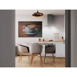 Kawowe love - fotoobraz do kuchni - 120x80 cm