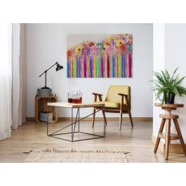 Wiosenna makatka - nowoczesny obraz na płótnie - 120x80 cm