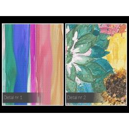 Wiosenna makatka - nowoczesny obraz na płótnie - 120x80 cm