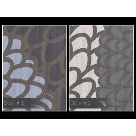 Srebrzyste chryzantemy - nowoczesny obraz na płótnie - 120x80 cm