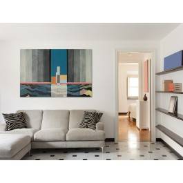 Latarnia morska - nowoczesny obraz na płótnie - 120x80 cm