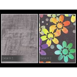 Deszcz kwiatów - nowoczesny obraz na płótnie - 120x80 cm Deszcz kwiatów - nowoczesny obraz na płótnie - 120x80 cm