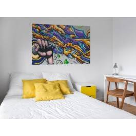 Rock the microphone! - zdjęcie na płótnie - 120x80 cm