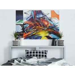 Starcie gigantów - nowoczesny obraz na płótnie - 120x80 cm Starcie gigantów - nowoczesny obraz na płótnie - 120x80 cm