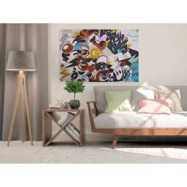 Pojedynek na miny - fotoobraz na płótnie - 120x80 cm Pojedynek na miny - fotoobraz na płótnie - 120x80 cm