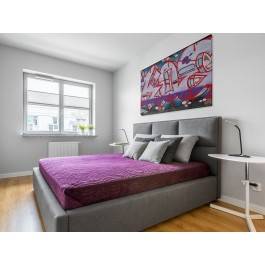 Werbalizacja myśli - fotoobraz do sypialni - 120x80 cm