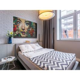 Witraże myśli - nowoczesny obraz na płótnie - 120x80 cm