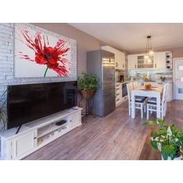 Pasja czerwieni - nowoczesny obraz na płótnie - 120x80 cm