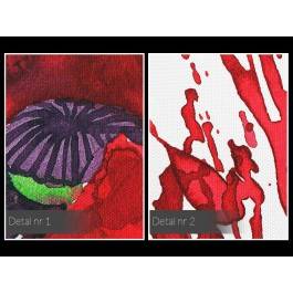 Pasja czerwieni - nowoczesny obraz na płótnie - 120x80 cm