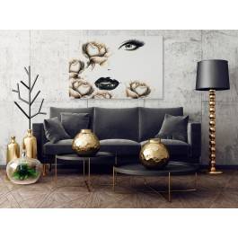 Herbaciana dama - nowoczesny obraz na płótnie - 120x80 cm