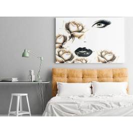 Herbaciana dama - nowoczesny obraz na płótnie - 120x80 cm