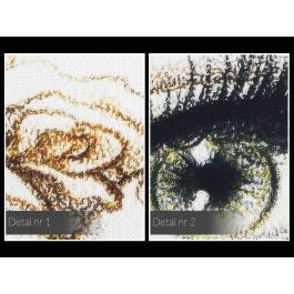 Herbaciana dama - nowoczesny obraz na płótnie - 120x80 cm