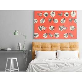 Kurze łapki - nowoczesny obraz na płótnie - 120x80 cm