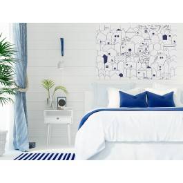 Ulicówka - nowoczesny obraz na płótnie - 120x80 cm