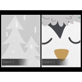 Pingwin Cezary - nowoczesny obraz na płótnie - 50x70 cm