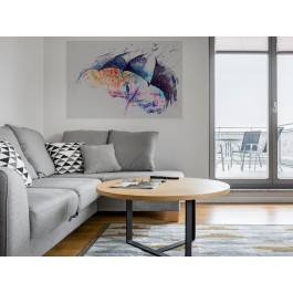 Pogoda na miłość - nowoczesny obraz na płótnie - 120x80 cm