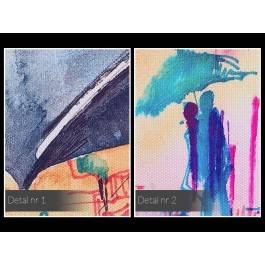 Pogoda na miłość - nowoczesny obraz na płótnie - 120x80 cm