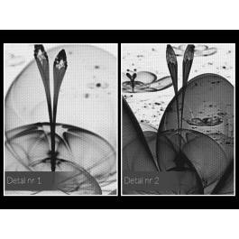 Nenufary na wodzie - nowoczesny obraz na płótnie - 120x80 cm