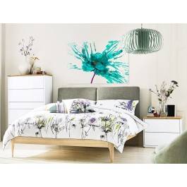 Namiętność turkusu - nowoczesny obraz na płótnie - 120x80 cm