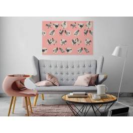 Kurka blada - nowoczesny obraz na płótnie - 120x80 cm Kurka blada - nowoczesny obraz na płótnie - 120x80 cm