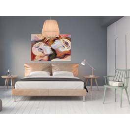 Uniwersum refleksji - nowoczesny obraz na płótnie - 120x80 cm