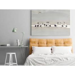 Bractwo żurawi - nowoczesny obraz na płótnie - 120x80 cm Bractwo żurawi - nowoczesny obraz na płótnie - 120x80 cm