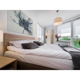 Żarliwość błękitu - nowoczesny obraz na płótnie - 120x80 cm