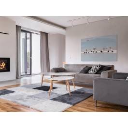 Gildia żurawi - nowoczesny obraz na płótnie - 120x80 cm Gildia żurawi - nowoczesny obraz na płótnie - 120x80 cm