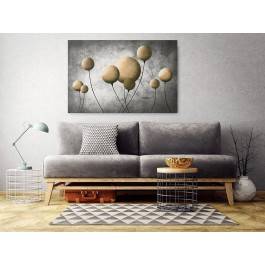 Mosiężny balonik - nowoczesny obraz na płótnie - 120x80 cm
