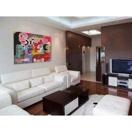 Opera mydlana - nowoczesny obraz na płótnie - 120x80 cm