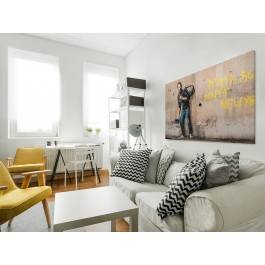 Banksy - Steve Jobs - nowoczesny obraz na płótnie - 120x80 cm