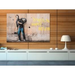Banksy - Steve Jobs - nowoczesny obraz na płótnie - 120x80 cm