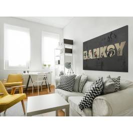 Banksy - Street art - nowoczesny obraz na płótnie - 120x80 cm Banksy - Street art - nowoczesny obraz na płótnie - 120x80 cm